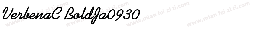 VerbenaC BoldJa0930字体转换